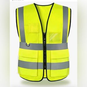 High Visibility Safety Vest with Reflective Stripes